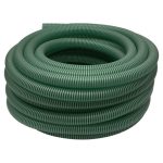 Kerti szívótömlő, Strend Pro Garden ST.Suco 50, zöld, 2", 30 m, 50 mm, 7 bar, bordázott, spirálerősített PVC, vákuumálló