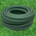 Kerti szívótömlő, Strend Pro Garden ST.Suco 50, zöld, 2", 30 m, 50 mm, 7 bar, bordázott, spirálerősített PVC, vákuumálló