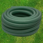 Kerti szívótömlő, Strend Pro Garden ST.Suco 50, zöld, 2", 30 m, 50 mm, 7 bar, bordázott, spirálerősített PVC, vákuumálló