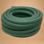 Kerti szívótömlő, Strend Pro Garden ST.Suco 50, zöld, 2", 30 m, 50 mm, 7 bar, bordázott, spirálerősített PVC, vákuumálló