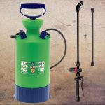 Vállra akasztható permetező, Dimartino GDM LADY 7, 6 liter, zöld, nyomásjelzős, teleszkópos nyelű, állítható fúvókás