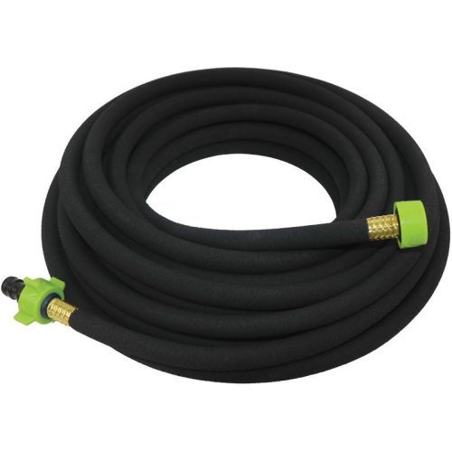 Kerti locsolótömlő, Strend Pro Garden, fekete, 1/2", 30 m, szivárgó, csatlakozókkal, csepegtető öntözéshez, -5°C és +50°C között hőálló