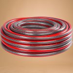 Kerti locsolótömlő, Strend Pro Garden Silver Pro, piros/ezüst, 3/4",  25 m, 30 bar, csavarodásgátló, 5 rétegű PVC, -5°C és +65°C között hőálló