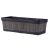 Műanyag virágláda, Strend Pro Garden Woodeff, barna, 47 x 15 cm, magasság: 17 cm, faerezetes mintázat, 9 l, fahatású