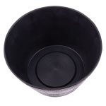 Műanyag virágcserép, Strend Pro Garden Woodeff, barna, átmérő: 39 cm, magasság: 23 cm, hordó formájú, 18,5 l, fahatású, kerek