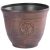 Műanyag virágcserép, Strend Pro Garden, réz, átmérő: 30 cm, magasság: 25 cm, 10 l, fémhatású, kerek