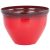 Műanyag virágcserép, Strend Pro Garden, piros, átmérő: 38 cm, magasság: 28,5 cm, 15 l, mázas hatású, kerek
