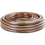 Kerti locsolótömlő, Strend Pro Garden Premium, fekete/narancssárga, 1/2", 50 m, 35 bar, algaálló belső fal, sérülésálló műanyag keverék, -5°C és +65°C között hőálló