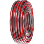 Kerti locsolótömlő, Strend Pro Garden Silver Pro, piros/ezüst, 3/4",  15 m, 30 bar, csavarodásgátló, 5 rétegű PVC, -5°C és +65°C között hőálló