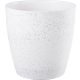 Műanyag virágcserép, Strend Pro Garden Stone, fehér, átmérő: 35 cm, magasság: 35 cm, pöttyökkel, betéttel, 24 l, kőhatású, kerek