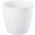 Műanyag virágcserép, Strend Pro Garden Stone, fehér, átmérő: 28 cm, magasság: 26 cm, pöttyökkel, betéttel, 11 l, kőhatású, kerek