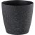 Műanyag virágcserép, Strend Pro Garden Stone, fekete, átmérő: 35 cm, magasság: 35 cm, pöttyökkel, betéttel, 24 l, kőhatású, kerek