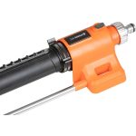 Kerti locsolófej, Strend Pro Garden BJ4618, fekete/narancssárga, oszcilláló, 18 fúvóka, 90°-ig állítható, maximum 4 bar, 252 m2 öntözési terület