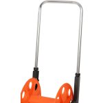 Kerti tömlőkocsi, Strend Pro Garden BJ5233A, narancssárga/fekete, maximum 50 m 1/2" kerti tömlőhöz, acél és műanyag, kézi hajtókar, kerekes, tömlő nélkül