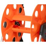 Kerti tömlőkocsi, Strend Pro Garden BJ5233A, narancssárga/fekete, maximum 50 m 1/2" kerti tömlőhöz, acél és műanyag, kézi hajtókar, kerekes, tömlő nélkül