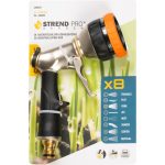 Kerti locsolópisztoly, Strend Pro Garden BJ4037T, fekete/ezüst, forgófejes, 8 funkciós, állítható vízáram, cink ötvözet