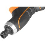 Kerti locsolópisztoly, Strend Pro Garden BJ4028T, fekete/narancssárga, forgófejes, 10 funkciós, állítható vízáram, műanyag