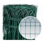 PVC bevonatos kerítésháló, Strend Pro Garden Gardenet, zöld, 90 cm x 25 m, szemméret: 150 x 90 mm, PVC bevonatos acélhuzal, négyszögletű, dekoratív felső kialakítás
