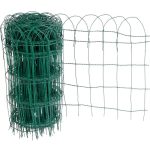 PVC bevonatos kerítésháló, Strend Pro Garden Gardenet, zöld, 65 cm x 25 m, szemméret: 150 x 90 mm, PVC bevonatos acélhuzal, négyszögletű, dekoratív felső kialakítás