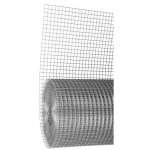 Ponthegesztett háló, Strend Pro Garden ZN, ezüst, 100 cm x 25 m, rácsméret: 12 x 12 mm, drótvastagság: 0,8 mm, horganyzott, négyzetrács