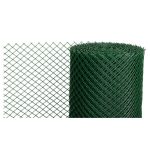 Műanyag kerítésháló, Strend Pro Garden Economy 6, zöld, 100 cm x 25 m, szemméret: 20 x 20 mm, 300 g/m2, 45°-ban döntött négyzetrács, 100 % műanyag