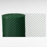 Műanyag kerítésháló, Strend Pro Garden Economy 6, zöld, 100 cm x 25 m, szemméret: 20 x 20 mm, 300 g/m2, 45°-ban döntött négyzetrács, 100 % műanyag