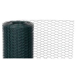   Csibeháló, csirkeháló, Strend Pro Garden Hex PVC, sötétzöld, 100 cm x 5 m, szemméret: 20 mm, drótvastagság: 0,9 mm, PVC bevonatos, hatszögletű