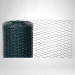 Csibeháló, csirkeháló, Strend Pro Garden Hex PVC, sötétzöld, 100 cm x 10 m, szemméret: 25 mm, drótvastagság: 1,0 mm, PVC bevonatos, hatszögletű
