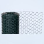 Csibeháló, csirkeháló, Strend Pro Garden Hex PVC, sötétzöld, 100 cm x 10 m, szemméret: 25 mm, drótvastagság: 1,0 mm, PVC bevonatos, hatszögletű