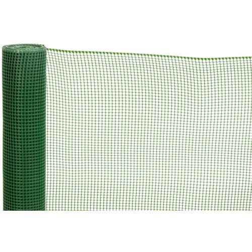 Műanyag kerítésháló, Strend Pro Garden Economy 4, zöld, 100 cm x 10 m, szemméret: 10 x 10 mm, 300 g/m2, négyzetrács, 100 % műanyag