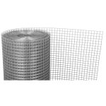 Ponthegesztett háló, Strend Pro Garden ZN, ezüst, 100 cm x 5 m, rácsméret: 6 x 6 mm, drótvastagság: 0,8 mm, horganyzott, négyzetrács