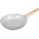 Serpenyő, MagicHome Harmony, 26 cm, világosszürke, indukciós alj, fa hatású kivitel, kerámia bevonat, minden tűzhelyhez, könnyen tisztítható