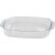 Sütőtál, MagicHome, 3900 ml, átlátszó, 38 × 25,4 × 6,3 cm, téglalap alakú, üveg, sütő- és mikróálló, mosogatógépben mosható, hűtőszekrényben tárolható