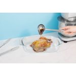 Sütőtál, MagicHome, 3900 ml, átlátszó, 38 × 25,4 × 6,3 cm, téglalap alakú, üveg, sütő- és mikróálló, mosogatógépben mosható, hűtőszekrényben tárolható