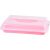 Süteményes doboz, MagicHome Caker CC09E, rózsaszín, 430 x 290 x 80 mm, műanyag, fedeles, két kapoccsal zárható, hűtőszekrényben tárolható