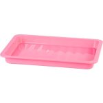 Süteményes doboz, MagicHome Caker CC09E, rózsaszín, 430 x 290 x 80 mm, műanyag, fedeles, két kapoccsal zárható, hűtőszekrényben tárolható