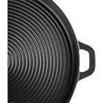 MagicHome öntöttvas kerek grillezőlap - 340x30mm