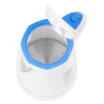 Vízforraló, MagicHome Adira, 1800 ml, fehér, 1850–2200 W, gyorsforraló, rejtett fűtőszál, 360°-os talp, vízkőszűrő, automatikus kikapcsolás, üresjárat és túlmelegedés elleni védelem