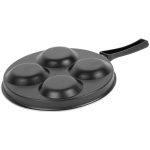 Palacsintasütő, MagicHome, 25 cm, 4 rekeszes, palacsintához és tükörtojáshoz, tapadásmentes, bakelit nyél, csak gáztűzhelyhez