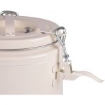 Hőtartó étel- és italszállító tartály, 10 l, 27,5 x 27,5 x 44,5 cm, bézs, csappal, rozsdamentes acél belső, hőszigetelt, szellőzőszelepes, légmentesen záró