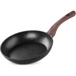 Serpenyő, MagicHome, Black Marble Line, 24 cm, fekete, tapadásmentes, 3 rétegű márványbevonat, indukciós alj, mosogatógépben mosható, PFOA-mentes