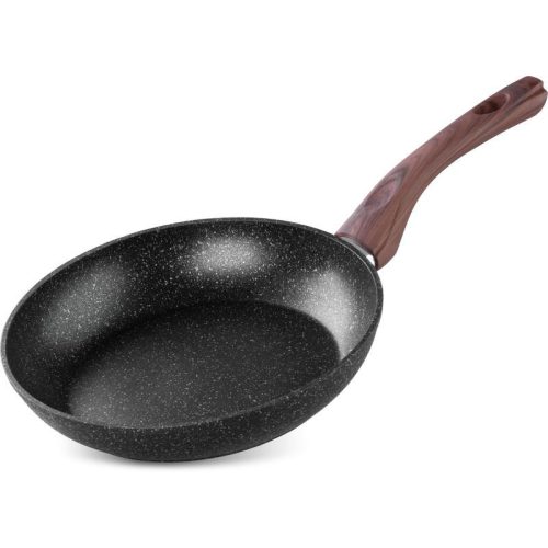 Serpenyő, MagicHome, Black Marble Line, 26 cm, fekete, tapadásmentes, 3 rétegű márványbevonat, indukciós alj, mosogatógépben mosható, PFOA-mentes