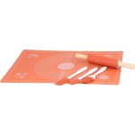 Sütőeszköz készlet, MagicHome, 5 db, 64 × 45 cm sütőszőnyeggel, szilikon, tapadásmentes, spatulákkal, sodrófával, ecsettel