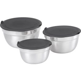   Edénykészlet, MagicHome, 14–16–18 cm, 3 db, rozsdamentes acél, fedéllel, korrózióálló, stílusos