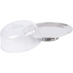 Tortatálca, MagicHome, 31 cm, rozsdamentes acél, átlátszó fedél, elegáns kialakítás, praktikus, egyszerű használat