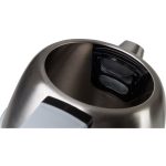 Vízforraló, MagicHome Laria, 1700 ml, ezüst, 1850–2200 W, gyorsforraló, hőmérővel, 360°-os talp, kivehető vízkőszűrő