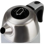 Vízforraló, MagicHome Laria, 1700 ml, ezüst, 1850–2200 W, gyorsforraló, hőmérővel, 360°-os talp, kivehető vízkőszűrő