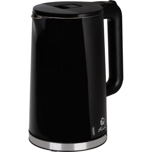 Vízforraló, MagicHome Blackira, 1700 ml, fekete, 1850–2200 W, gyorsforraló, rejtett fűtőszál, 360°-os talp, vízkőszűrő, automatikus kikapcsolás, üresjárat és túlmelegedés elleni védelem
