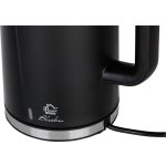 Vízforraló, MagicHome Blackira, 1700 ml, fekete, 1850–2200 W, gyorsforraló, rejtett fűtőszál, 360°-os talp, vízkőszűrő, automatikus kikapcsolás, üresjárat és túlmelegedés elleni védelem