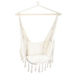 GREKO szövet függőfotel - bézs - 150x120cm